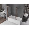Mexen Fox paroi de douche 2 volets coulissants 85 x 150 cm, transparent, cuivre brossé - 891-085-002-65-00