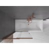 Mexen Fox paroi de douche 2 volets coulissants 85 x 150 cm, transparent, cuivre brossé - 891-085-002-65-00