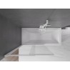 Mexen Fox paroi de douche à 2 panneaux coulissants 100 x 150 cm, transparent, blanc - 891-100-002-20-00