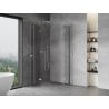 Mexen Mist cabine de douche semi-circulaire pivotante 80 x 80 cm, transparent, chrome - 8A33-080-080-01-00