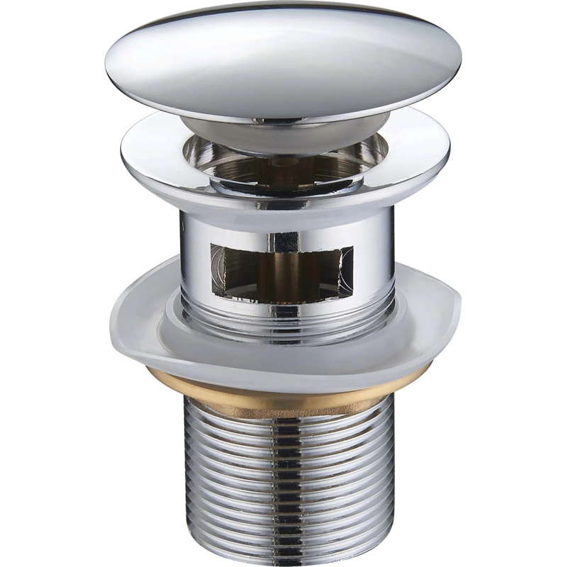 Mexen bouchon clic-clac rond avec trop-plein, chrome - 79920-00