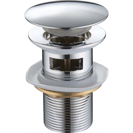 Mexen bouchon clic-clac rond avec trop-plein, chrome - 79920-00