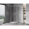 Mexen Mist cabine de douche quart de cercle pivotante 90 x 90 cm, transparent, chrome - 8A32-090-090-01-00