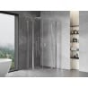 Mexen Mist cabine de douche quart de cercle pivotante 90 x 90 cm, transparent, chrome - 8A32-090-090-01-00