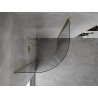 Mexen Mist cabine de douche semi-circulaire pivotante 90 x 90 cm, transparent, or - 8A31-090-090-50-00