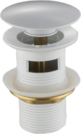 Mexen bouchon rond clic-clack avec trop-plein, Blanc - 79920-20