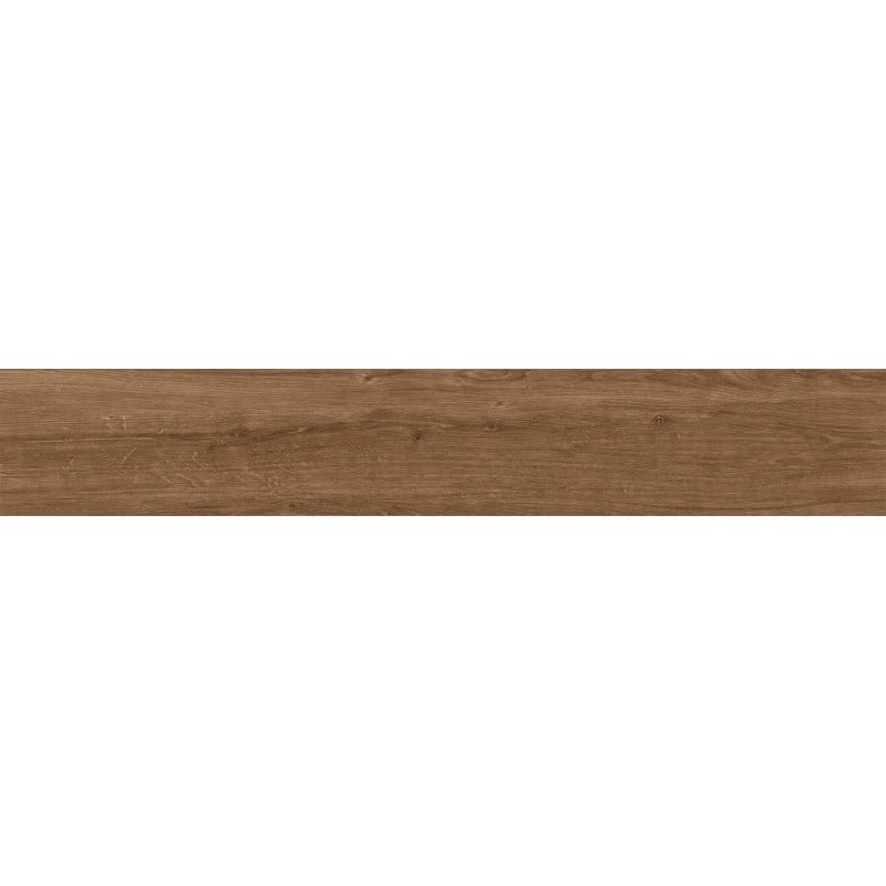 Mexen Avocado Grès marron émaillé rectifié G1, carreau effet bois sol-mur 120 x 20 cm, mat - TL601-120-020-02