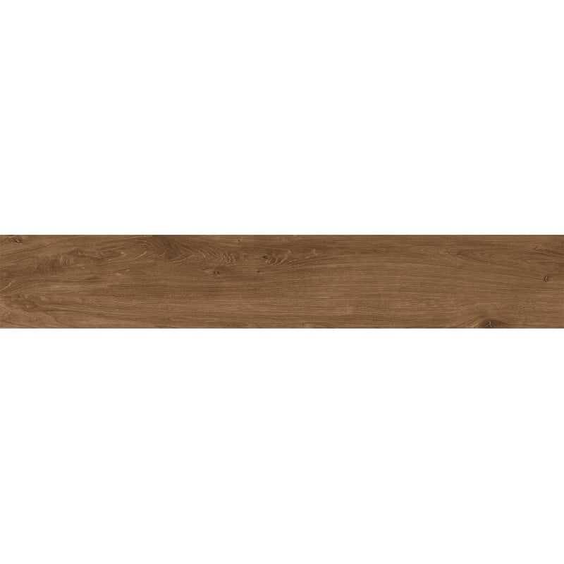 Mexen Avocado Grès marron émaillé rectifié G1, carreau effet bois sol-mur 120 x 20 cm, mat - TL601-120-020-02