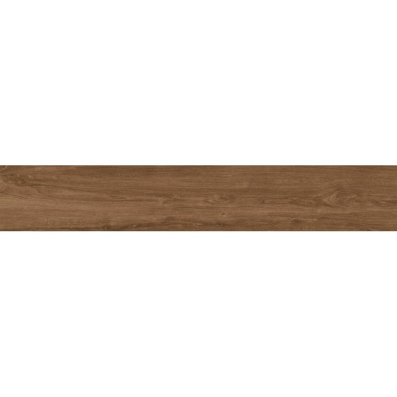 Mexen Avocado Grès marron émaillé rectifié G1, carreau effet bois sol-mur 120 x 20 cm, mat - TL601-120-020-02