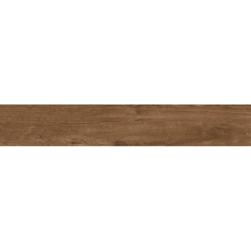 Mexen Avocado Grès marron émaillé rectifié G1, carreau effet bois sol-mur 120 x 20 cm, mat - TL601-120-020-02