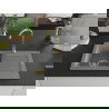 Mexen Pablo évier en granit à 1 cuve avec égouttoir 752 x 436 mm, Gris, siphon Or - 6510751010-71-G