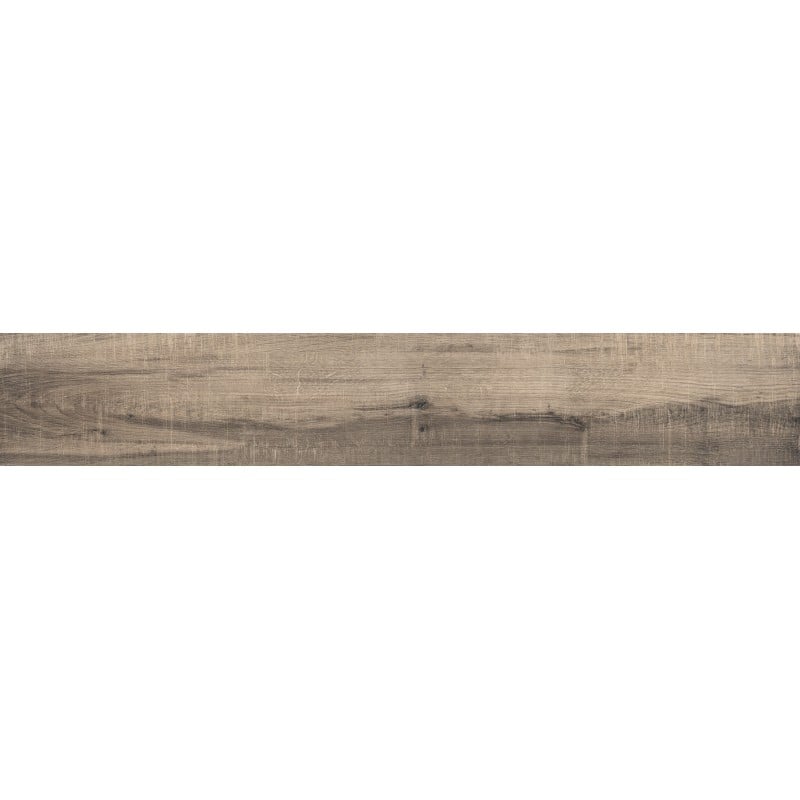Mexen Indica Grès noir émaillé rectifié G1, carreau effet bois pour sol et mur 120 x 20 cm, mat - TL604-120-020-01