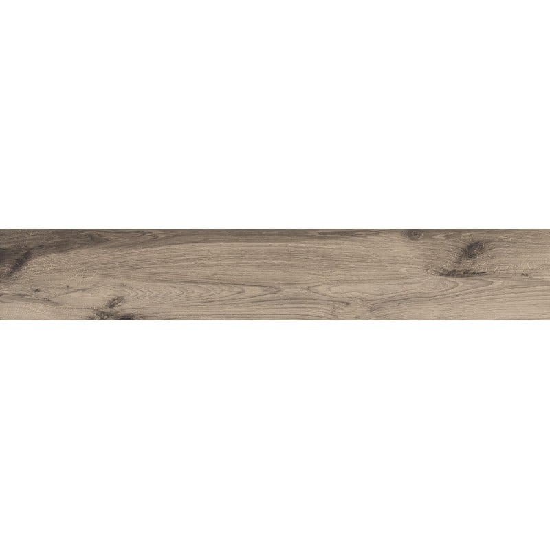 Mexen Indica Grès noir émaillé rectifié G1, carreau effet bois pour sol et mur 120 x 20 cm, mat - TL604-120-020-01
