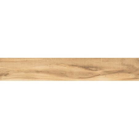 Mexen Indica Gres émaillé rectifié Honey G1, carreau effet bois sol-mur 120 x 20 cm, mat - TL604-120-020-03