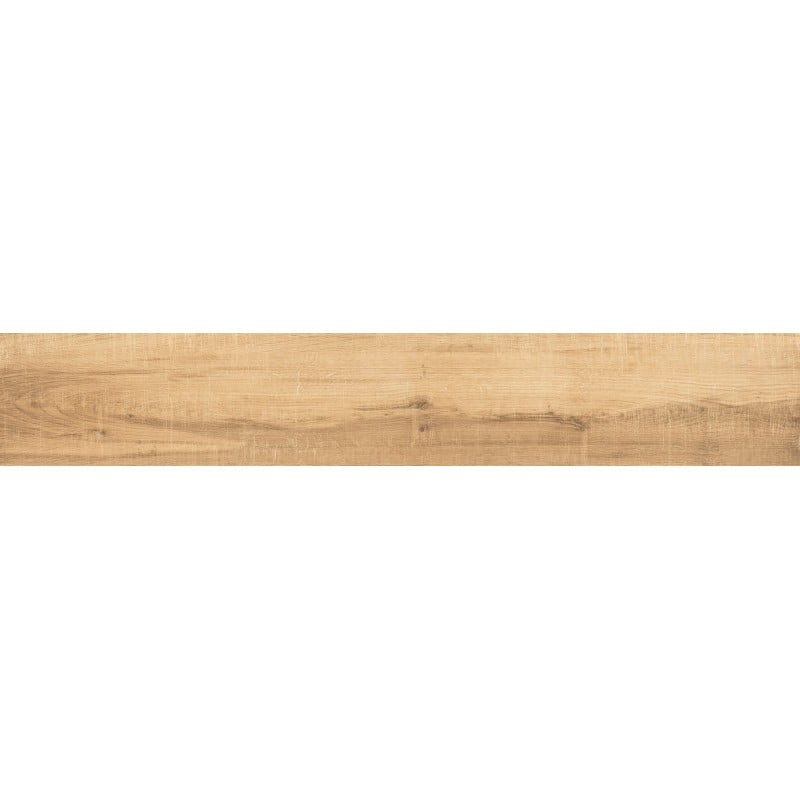 Mexen Indica Gres émaillé rectifié Honey G1, carreau effet bois sol-mur 120 x 20 cm, mat - TL604-120-020-03