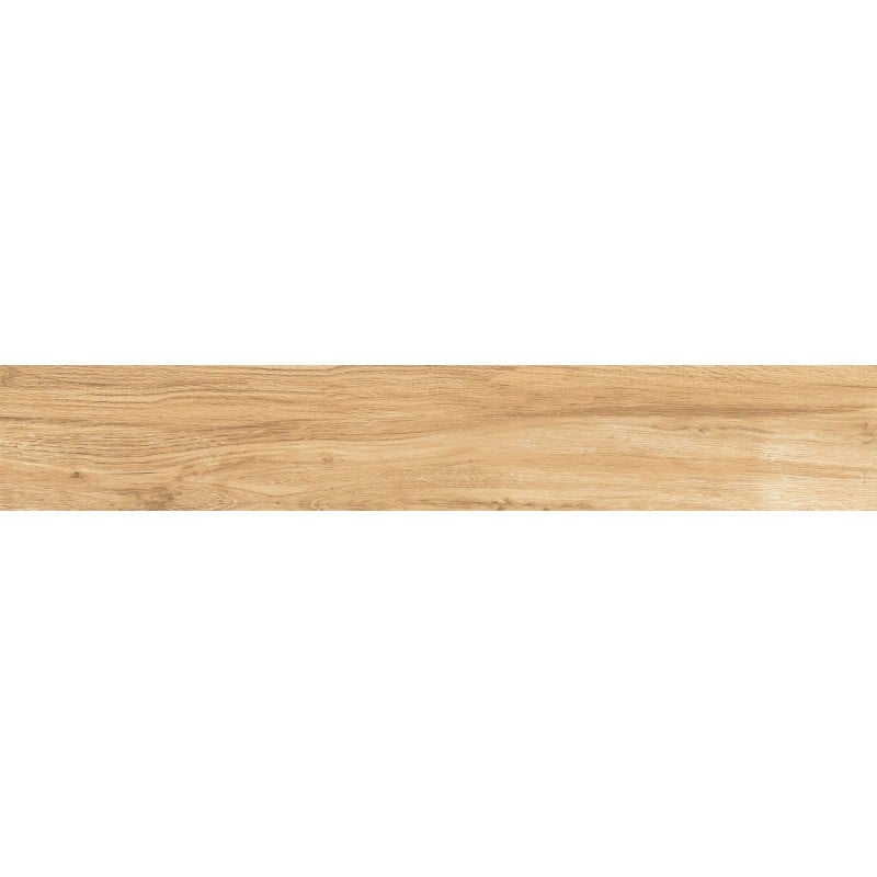 Mexen Indica Gres émaillé rectifié Honey G1, carreau effet bois sol-mur 120 x 20 cm, mat - TL604-120-020-03