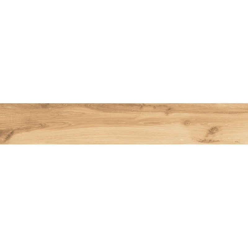 Mexen Indica Gres émaillé rectifié Honey G1, carreau effet bois sol-mur 120 x 20 cm, mat - TL604-120-020-03