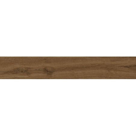 Mexen Lichi  Noce grès émaillé rectifié G1, carrelage effet bois mural et sol 120 x 20 cm, mat - TL606-120-020-02