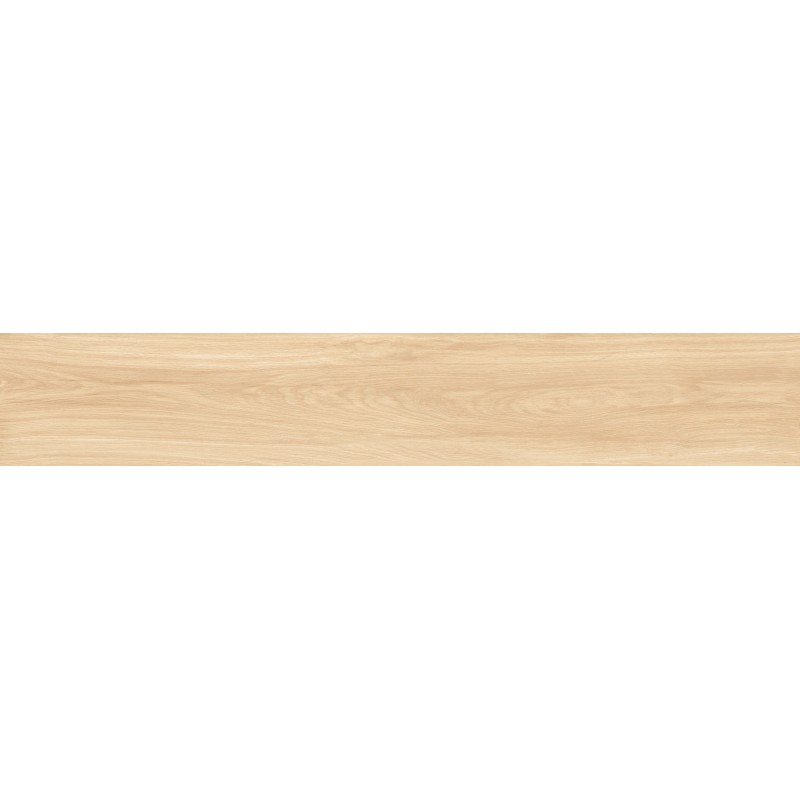 Mexen Liston Avorio grès émaillé rectifié G1, carreau effet bois sol-mur 120 x 20 cm, mat - TL607-120-020-00