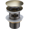 Mexen bouchon click-clack rond avec trop-plein, laiton antique - 79920-40