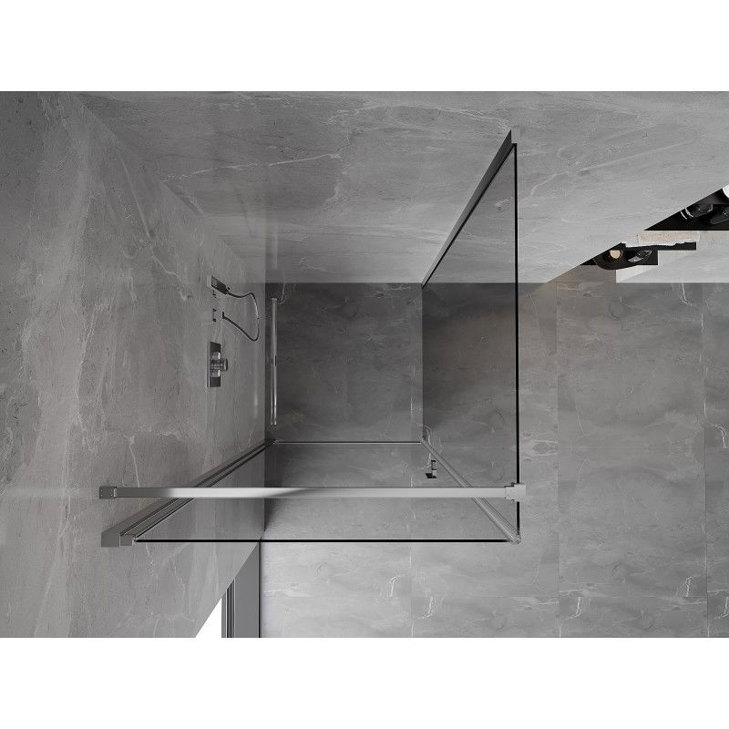 Mexen Mist-B cabine de douche pivotante 100 x 100 cm, transparent, chrome - 8A2T-100-100-01-00
