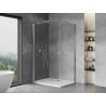 Mexen Mist-B cabine de douche pivotante 90 x 100 cm, transparent, chrome - 8A2T-090-100-01-00