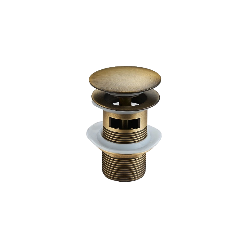 Mexen bouchon clic-clac rond avec trop-plein, bronze antique - 79920-30