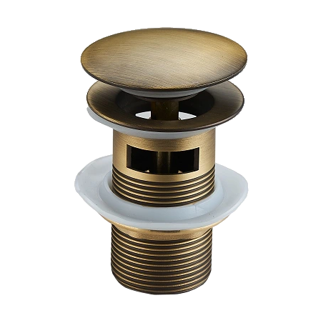 Mexen bouchon clic-clac rond avec trop-plein, bronze antique - 79920-30