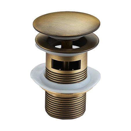 Mexen bouchon rond clic-clack avec trop-plein, Bronze antique - 79920-30