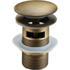Mexen bouchon clic-clac rond avec trop-plein, bronze antique - 79920-30