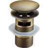 Mexen bouchon rond clic-clack avec trop-plein, Bronze antique - 79920-30