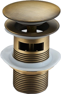 Mexen bouchon clic-clac rond avec trop-plein, bronze antique - 79920-30