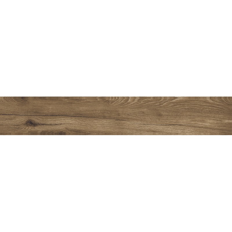 Mexen Lumiere Nogal grès vitrifié rectifié G1, carreau d'aspect bois pour sol et mur 120 x 20 cm, mat - TL608-120-020-02