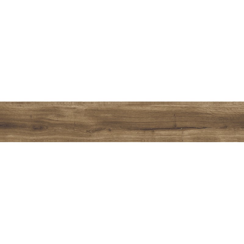 Mexen Lumiere Nogal grès vitrifié rectifié G1, carreau d'aspect bois pour sol et mur 120 x 20 cm, mat - TL608-120-020-02