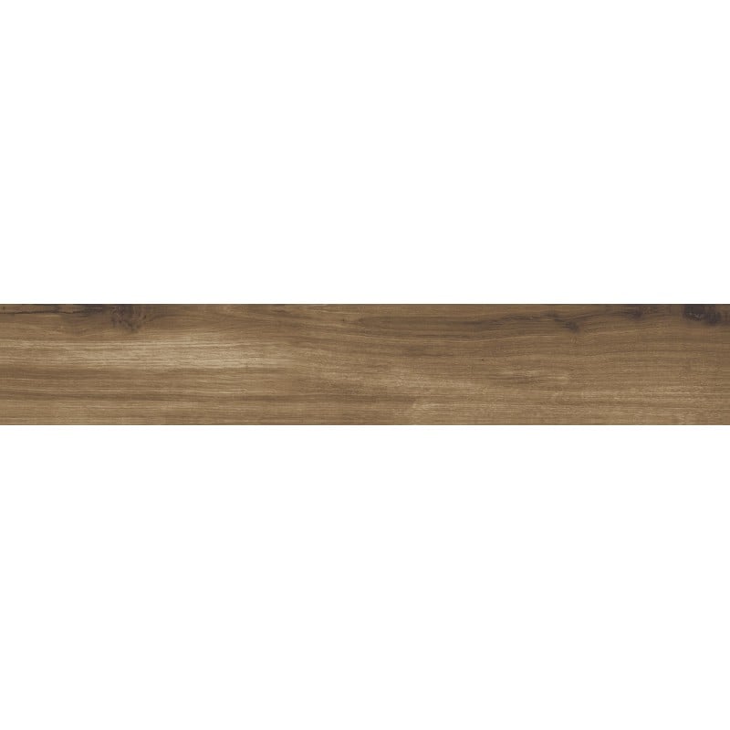 Mexen Lumiere Nogal grès vitrifié rectifié G1, carreau d'aspect bois pour sol et mur 120 x 20 cm, mat - TL608-120-020-02