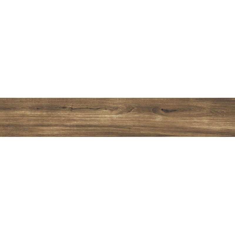 Mexen Lumiere Nogal grès vitrifié rectifié G1, carreau d'aspect bois pour sol et mur 120 x 20 cm, mat - TL608-120-020-02