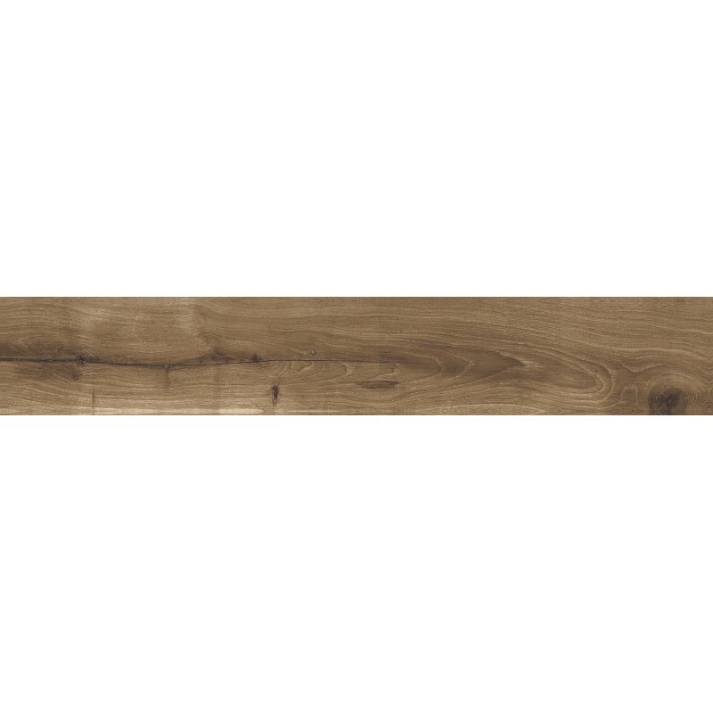 Mexen Lumiere Nogal grès vitrifié rectifié G1, carreau d'aspect bois pour sol et mur 120 x 20 cm, mat - TL608-120-020-02