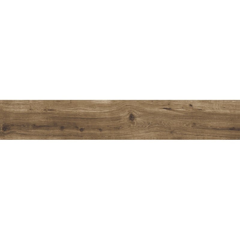 Mexen Lumiere Nogal grès vitrifié rectifié G1, carreau d'aspect bois pour sol et mur 120 x 20 cm, mat - TL608-120-020-02