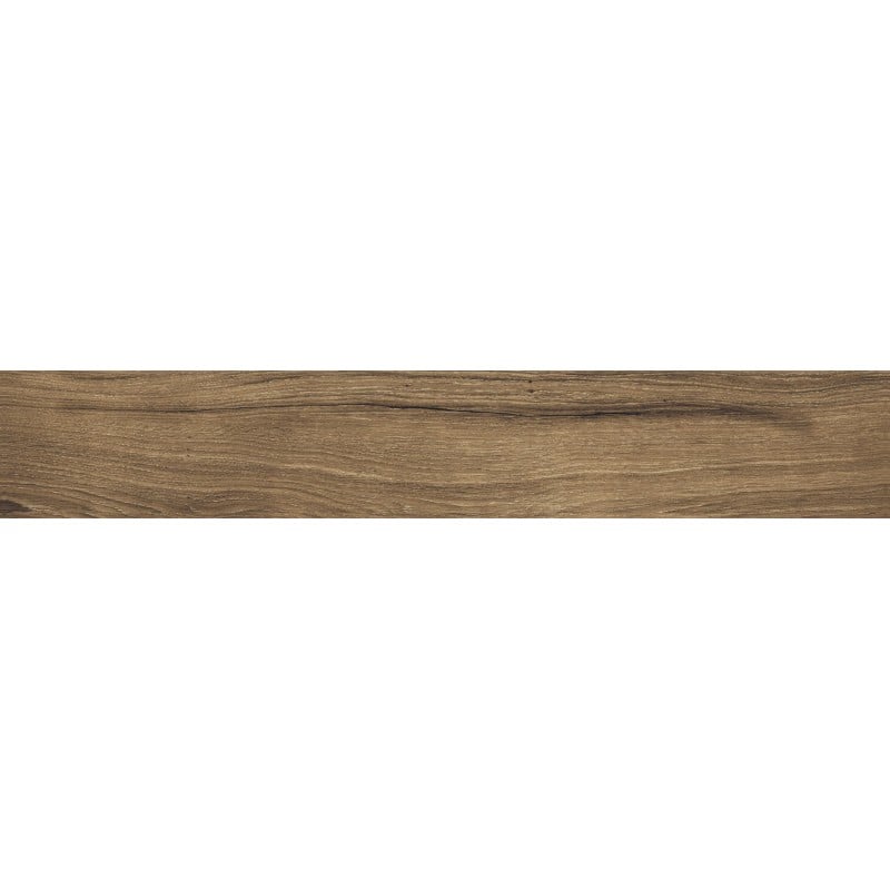 Mexen Lumiere Nogal grès vitrifié rectifié G1, carreau d'aspect bois pour sol et mur 120 x 20 cm, mat - TL608-120-020-02