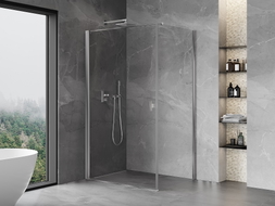 Mexen Mist-B cabine de douche pivotante 80 x 70 cm, transparent, chromé - 8A2T-080-070-01-00