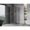 Mexen Mist-B cabine de douche pivotante 75 x 75 cm, transparent, noir - 8A2T-075-075-70-00