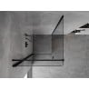 Mexen Mist-B cabine de douche pivotante 70 x 70 cm, transparent, noir - 8A2T-070-070-70-00