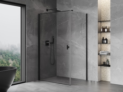 Mexen Mist-B  cabine de douche pivotante 90 x 85 cm, transparent, noir - 8A2T-090-085-70-00