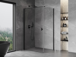 Mexen Mist-B cabine de douche pivotante 90 x 120 cm, transparent, noir - 8A2T-090-120-70-00