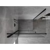 Mexen Mist-B cabine de douche pivotante 80 x 80 cm, transparent, noir - 8A2T-080-080-70-00