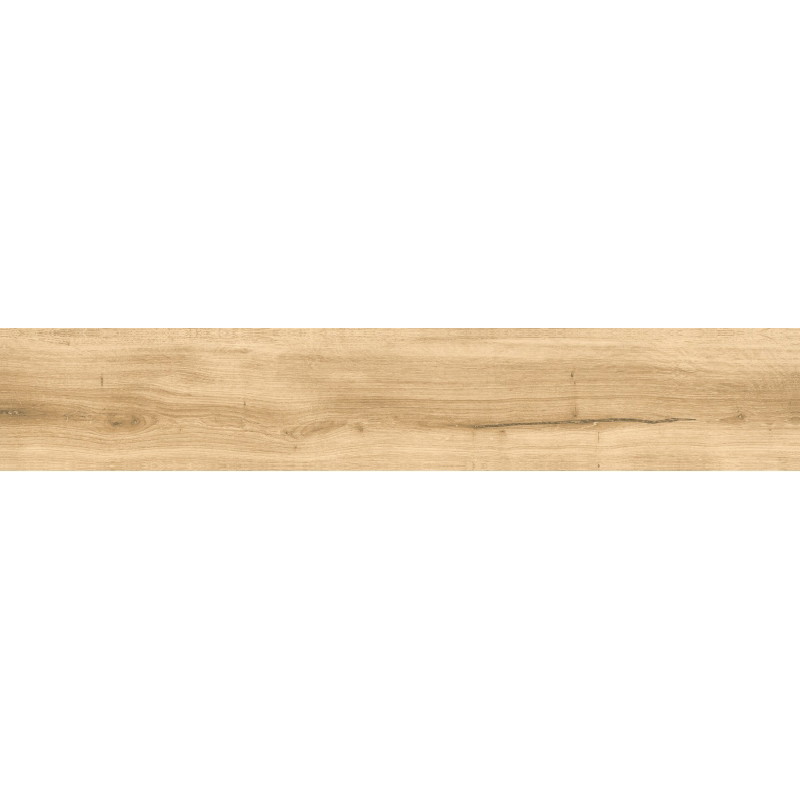 Mexen Lumiere Carrelage rectifié en grès émaillé Roble, imitation bois, pour sol et mur 120 x 20 cm, mat - TL608-120-020-03
