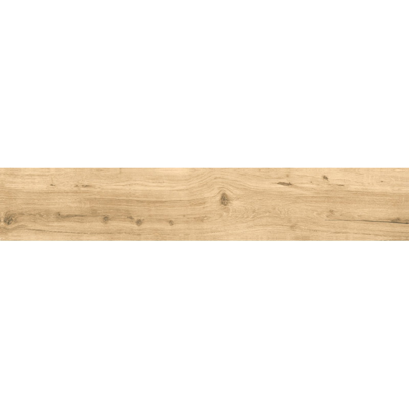 Mexen Lumiere Carrelage rectifié en grès émaillé Roble, imitation bois, pour sol et mur 120 x 20 cm, mat - TL608-120-020-03