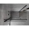 Mexen Mist-B cabine de douche pivotante 70 x 80 cm, transparent, noir - 8A2T-070-080-70-00