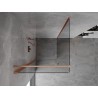 Mexen Mist-B cabine de douche pivotante 85 x 85 cm, transparent, cuivre brossé - 8A2T-085-085-65-00