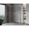 Mexen Mist-B cabine de douche pivotante 90 x 85 cm, transparent, cuivre brossé - 8A2T-090-085-65-00